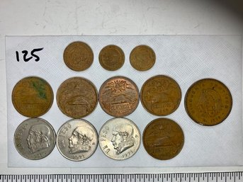 Lot Of 12 Foreign Coins  #125