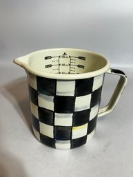 A Mackenzie Childs 7 Cup Measuring Cup