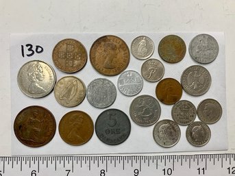 Mixed Lot Of 20 Foreign Coins  # 130