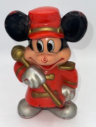Vintage 7 1/2'  Walt Disney Plastic Mickey Mouse Bank