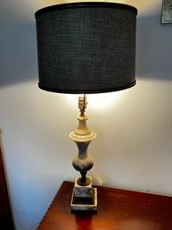 Marble And Brass MCM Table Lamp