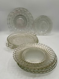 A Group Of Pressed Glass Dishes Of All Kinds