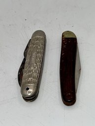 A Pair Of Pocket Knives One Kamp King