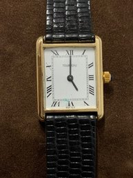 Lucien Picard For Tourneau 14K Gold Tank Watch 1979