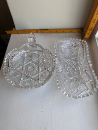Crystal Dishes For Crudite Etc