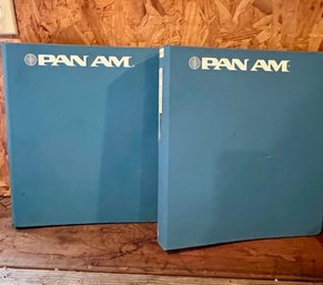 A Pair Of Retro Pan Am Binders