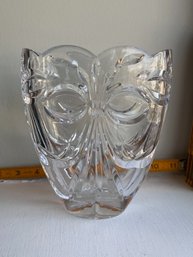 Mikasa Glass Owl Vase