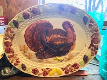 Large Oval Turkey Platter Made In Japan