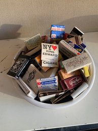 1970's -2000's Bowl Full Of RETRO Matchbooks!