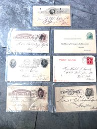 Interesting Group Of Vintage Stamped Envelopes