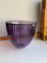 Orrefors Purple Glass Bowl