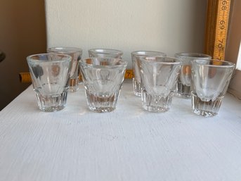 8 Vintage Shot Glasses