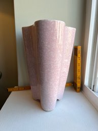 Pink Amoeba Ceramic Vase Small Hairline Crack See Photos