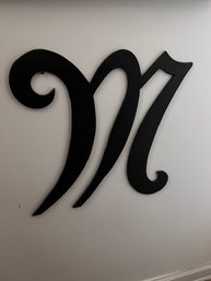 19' Metal Letter M Wall Hanging