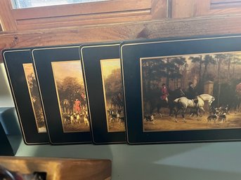 Set Of 4 Placemats Hunting Scenes