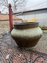 Great Patina Copper Planter Approx 12'