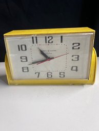 Vintage Yellow General Electric Electric Table Clock