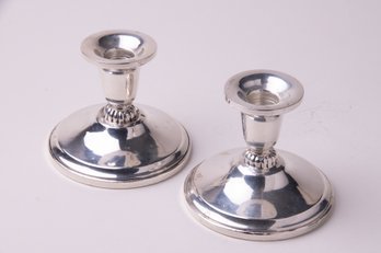 Pair Of Weighted Revere Sterling Silver Candle Sticks No 633. ~ 640 Grams Weighted