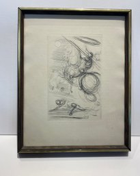 Dali, Don Quixote  Collectors Guild Etching Framed Approx 11 X 14