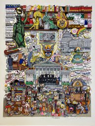 Fazzini 'Legal Briefs' 2D Limited Edition Framed 30 X 36'