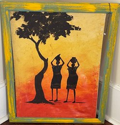 African Painting On Canvas Framed