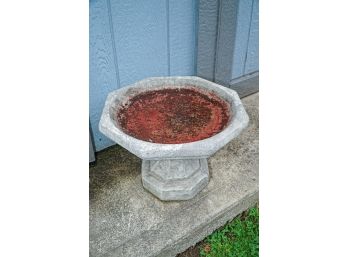 Vintage Concrete Bird Bath