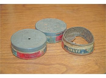 2 RARE Vintage Copenhagen Snuff Boxes One Extra Bottom