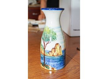 Capri Ceramic Vase Signed