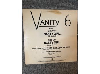 RARE RARE Album Vanity 6  Promotional Copy Album In Excellent Condition