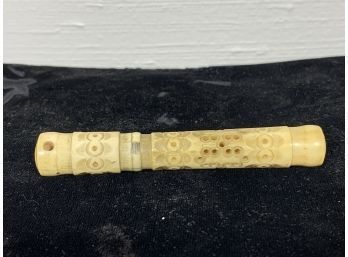 Vintage Chinese Carved Single Cigarette Holder