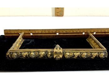 Stunning Brass French Brass Floral Pocketbook Frame