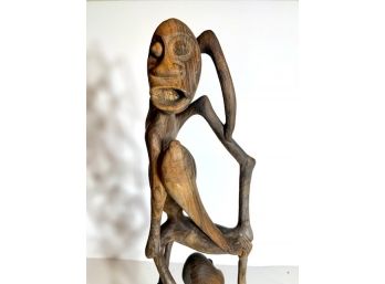 Fine Finished African Carved Sculpture