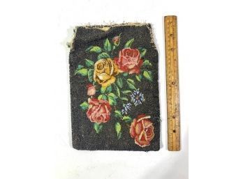 Vintage Large Floral Petit Point Purse Body