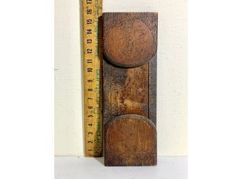 Antique Wood Burned Expandable Book Shelf