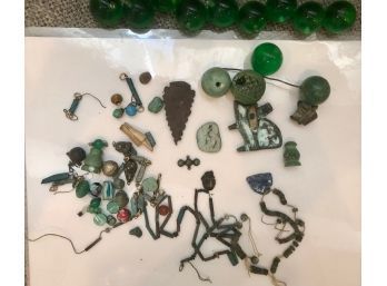 Lot Of Vintage Beads, Glass, Metal Etc!