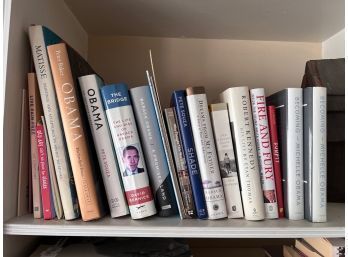 First Editions Political Lot Of Books, Obama, Kennedy, Dumpy, Etc