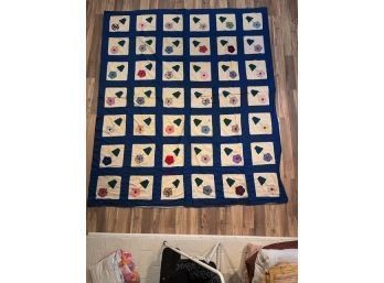 Flower Pots Vintage Quilt