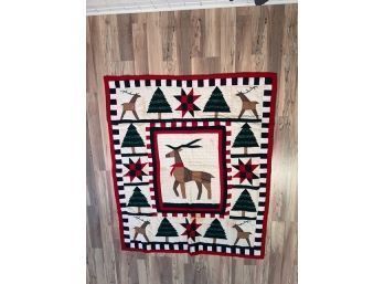 Vintage Christmas Quilt (#40) 48 X 56'