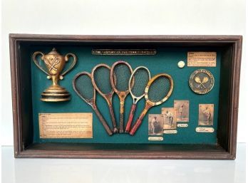 Tennis Shadowbox Vintage Reproduction