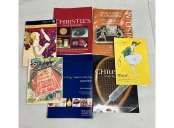 Lot Of 7 Tennis Auction Christies, Sotheby's, Swann's Etc Catalogues