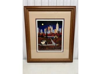 Jane Wooster Scott 'Autumn In New York' Framed 22 X 26