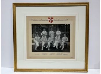 Bunny Austin ~ Antique Framed Cambridge University Lawn Tennis 1928 Team Photo