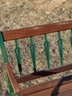 VERMONT CASTING INC IRON PARK BENCH In GREEN