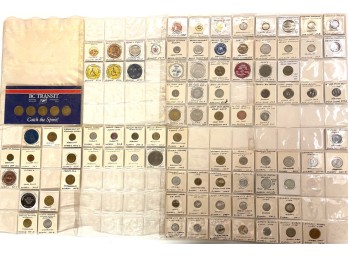 (172) VINTAGE CANADIAN & BRITISH TERRITORY TOKENS