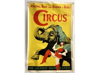 C1940 RINGLING ELEPHANT FULL SHEET CIRCUS POSTER