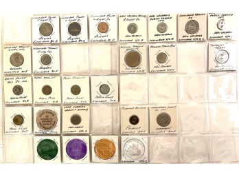 (25) VINTAGE LOUISIANA TRANSIT TOKENS