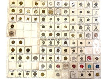 (102) VINTAGE TRANSIT TOKENS