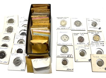 APPROX (50) TYPES OF VINTAGE NJ & NY TOKENS