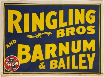 C1943 RINGLING BROTHERS BARNUM and BAILEY POSTER