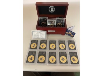 (13) PATRIOTS SUPERBOWL COMMEMORATIVE COINS